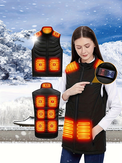 Men's/Women's 11 zone heated jacket, 3 gear heating and cycling. Great for all outdoor activities!