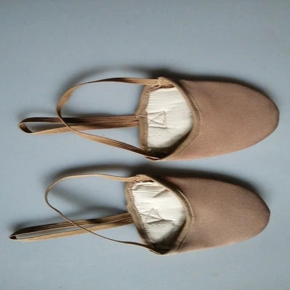 Half Length Rhythmic Gymnastics Equipment Soft Breathable Socks Knitted Sole Shoes Art Gym Child Adult Dancing Pads Insoles