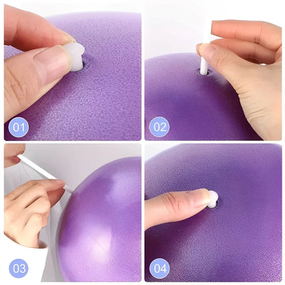 Yoga Pilates Explosion-Proof Ball Exercise Gymnastic Fitness Balance Gym Core Indoor Training Mini Balls Small Therapy Improves