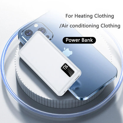 20000mAh Heated Vest Jacket Power BankExternal Battery Pack for iPhone 16 15 Xiaomi Mi Portable Charger Powerbank Spare Battery