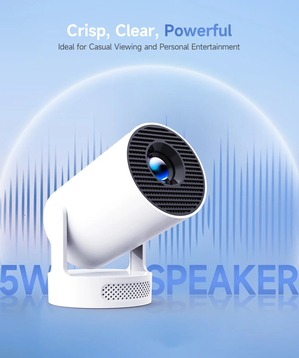 Magcubic HY300 Pro+ Projector 4K Android 11 290ANSI Portable  WiFi 6 BT5.4 Outdoor Theater 5W HiFi Speaker 720P HD Supported