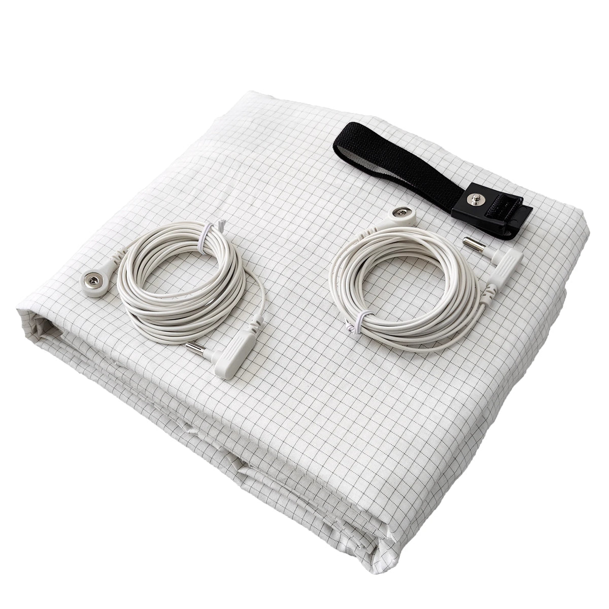 10% Silver Fiber Earthing Fitted Bed Sheets Conductive Grounded Bedsheet Anti-ESD Relieve Pressure Improve Health