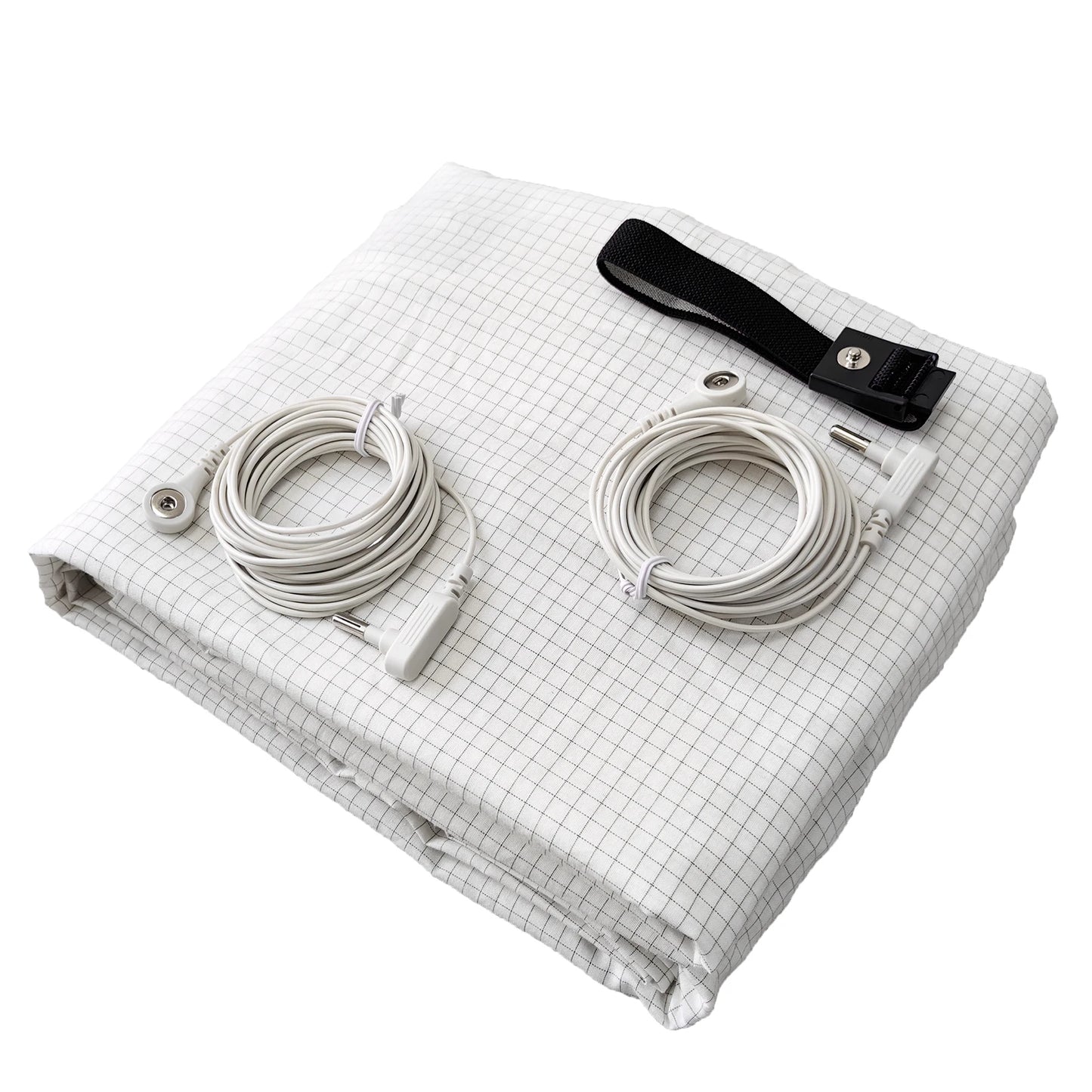 10% Silver Fiber Earthing Fitted Bed Sheets Conductive Grounded Bedsheet Anti-ESD Relieve Pressure Improve Health