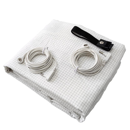 10% Silver Fiber Earthing Fitted Bed Sheets Conductive Grounded Bedsheet Anti-ESD Relieve Pressure Improve Health