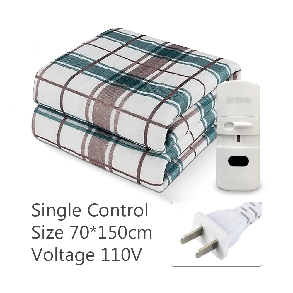 110/220V Electric Blanket Thicker Heaters Electrica Smart Control Heated Blanket Winter Carpet Mat for Home Bedroom Use