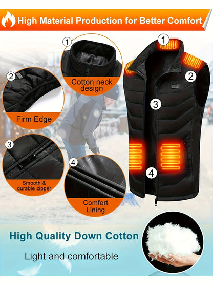 Men's/Women's 11 zone heated jacket, 3 gear heating and cycling. Great for all outdoor activities!