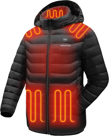 Men Heated Jacket USB Electric Heated Coat Hunting Hiking Camping Outdoor Skiing Heating Jacket Camping Heated Clothing